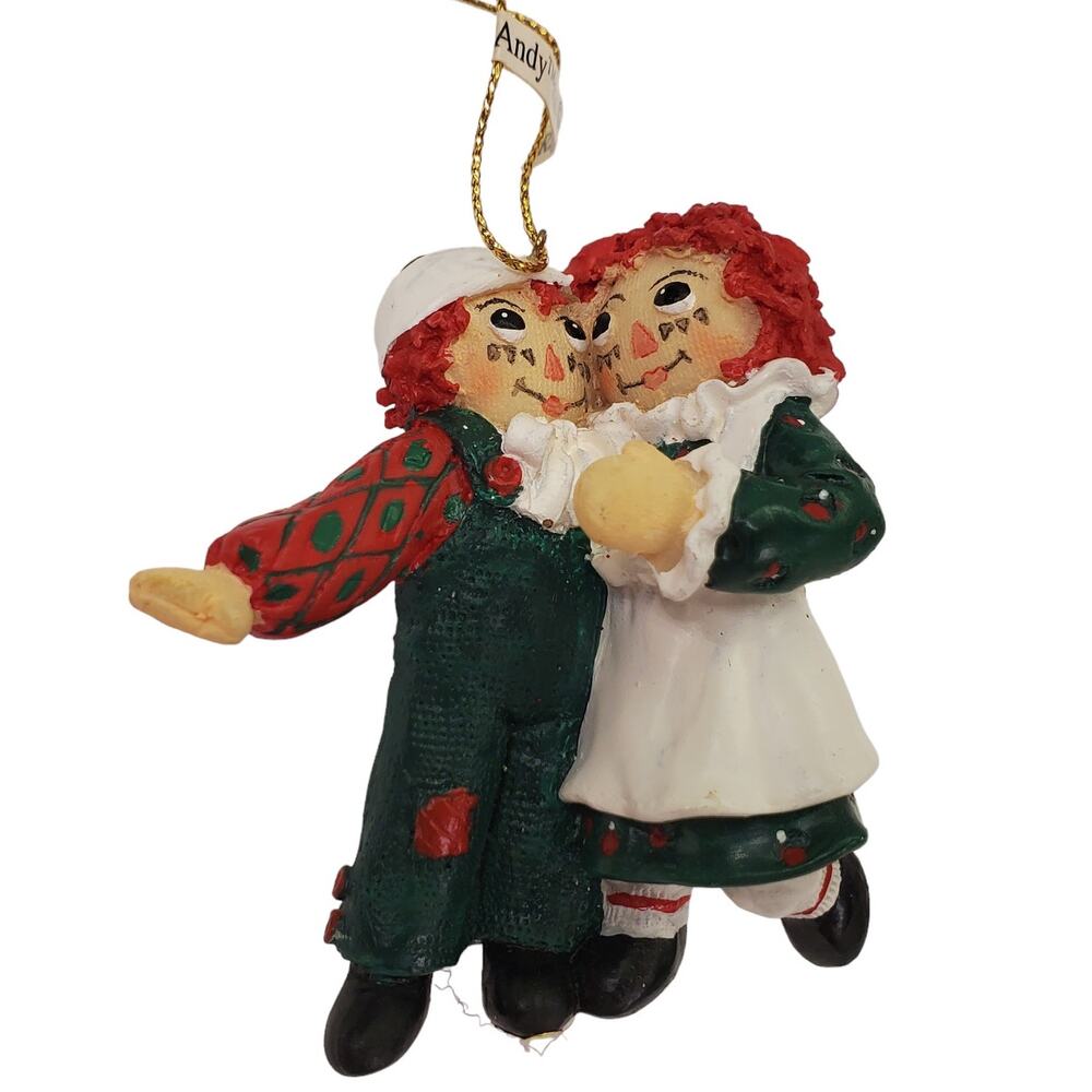 Vintage Raggedy Ann and Andy 1998 Christmas Ornament Vintage Christmas